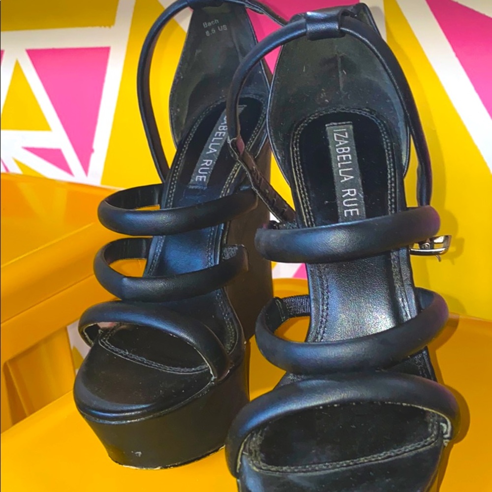 Tall Black Wedge